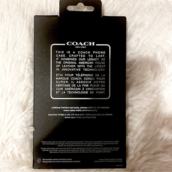 Coach Leather IPhone 15 Pro Phone Case - Picture 5 of 9